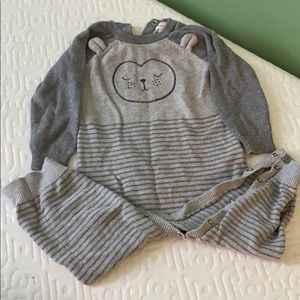 Cat and jack bear winter onesie